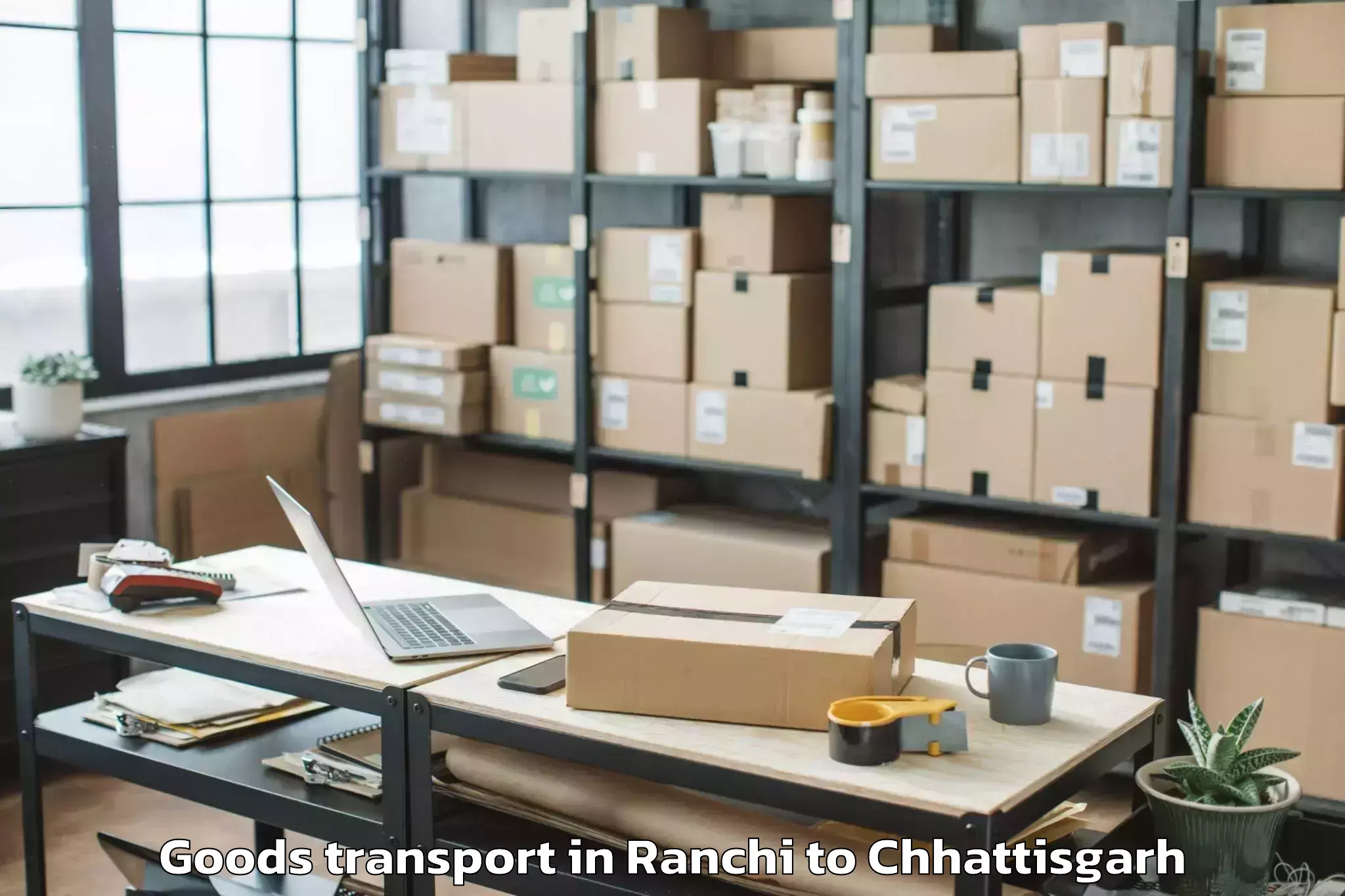 Hassle-Free Ranchi to Dongargarh Goods Transport